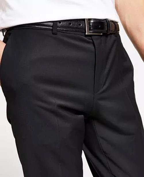 Hugo Boss Mens Modern fit Dress Pants 30 / 32 Black Solid Stretch