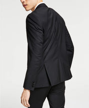 Hugo Boss Mens Slim fit Suit Jacket Blazer 42 S Black Solid Stretch