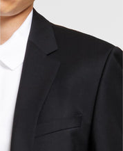 Hugo Boss Mens Slim fit Suit Jacket Blazer 42 S Black Solid Stretch