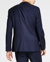 Hugo Boss Men's Slim-Fit Superflex Stretch Solid Suit Jacket Dark Blue 42R