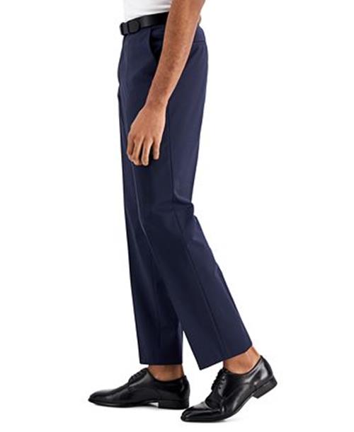 Hugo Boss Mens Slim fit Dress Pants 40 / 32 Navy Blue Solid Stretch