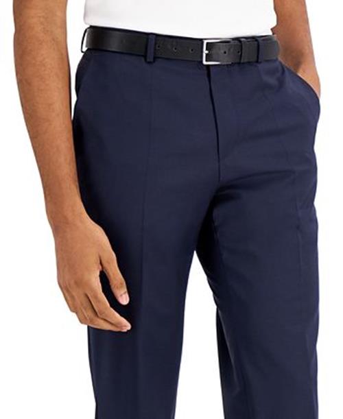 Hugo Boss Mens Modern fit Dress Pants 40 / 32 Navy Blue Solid Stretch