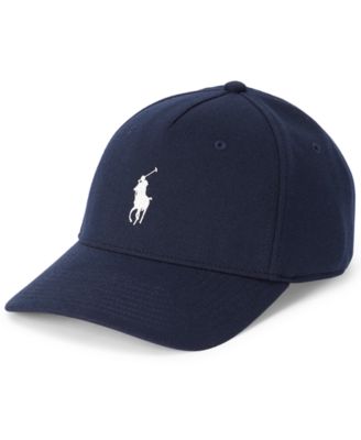 Polo Ralph Lauren Men's Double Knit Jacquard Ball Cap Hat Newport Navy Blue