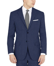 Dkny Mens Modern fit Suit Jacket Blazer 42 R Navy Blue Solid Stretch