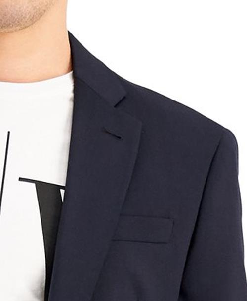 AX Armani Exchange Men's Slim-Fit Solid Suit Jacket 42R Navy Blue