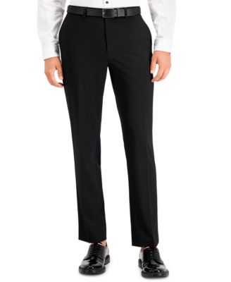 International Concepts Mens Slim fit Dress Pants 40 / 32 Black Solid