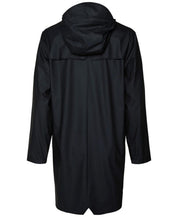 Rains Mens Long Raincoat Coat XL Black Solid