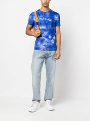 Polo Ralph Lauren mens tie dye cotton T Shirt Small Blue