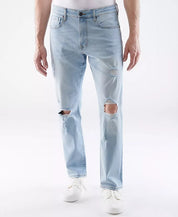 Lazer Mens Slim-Fit Stretch Jeans 32 x 30 Light Blue