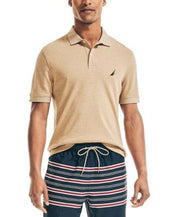 Nautica Men's  Classic Fit Interlock Polo Cocoa XS