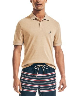 Nautica Men's  Classic Fit Interlock Polo Cocoa XS