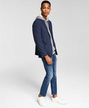 Calvin Klein Mens Slim fit Sport Coat Blazer 42 R Navy Blue