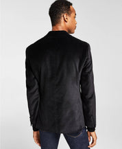 Alfani Men's Slim-Fit Solid Velvet Blazer 44L Black Sport Coat