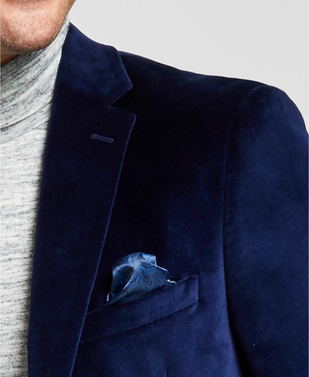Alfani Men's Velvet Blue Blazer 36S