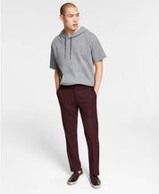 Bar III Mens Slim-Fit Burgundy Solid Pants 36 x 30