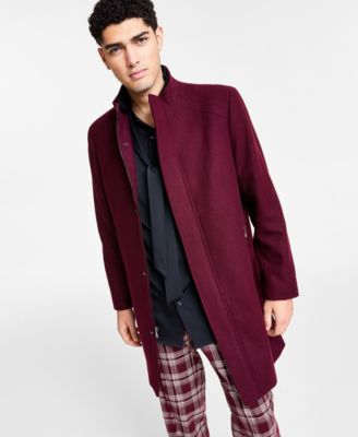 International Concepts Mens Kylo Topcoat Port Red Large