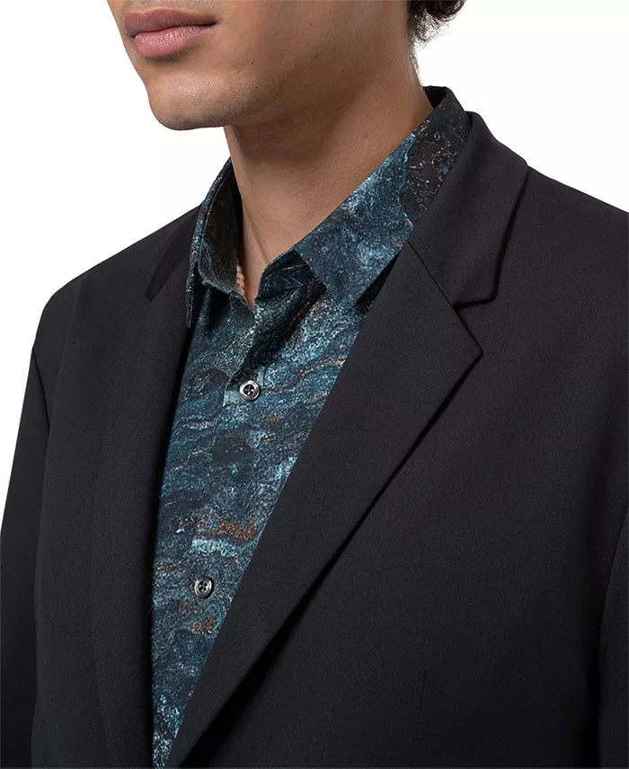Hugo Boss Mens Slim fit Suit Jacket Blazer 40 R Blue Solid