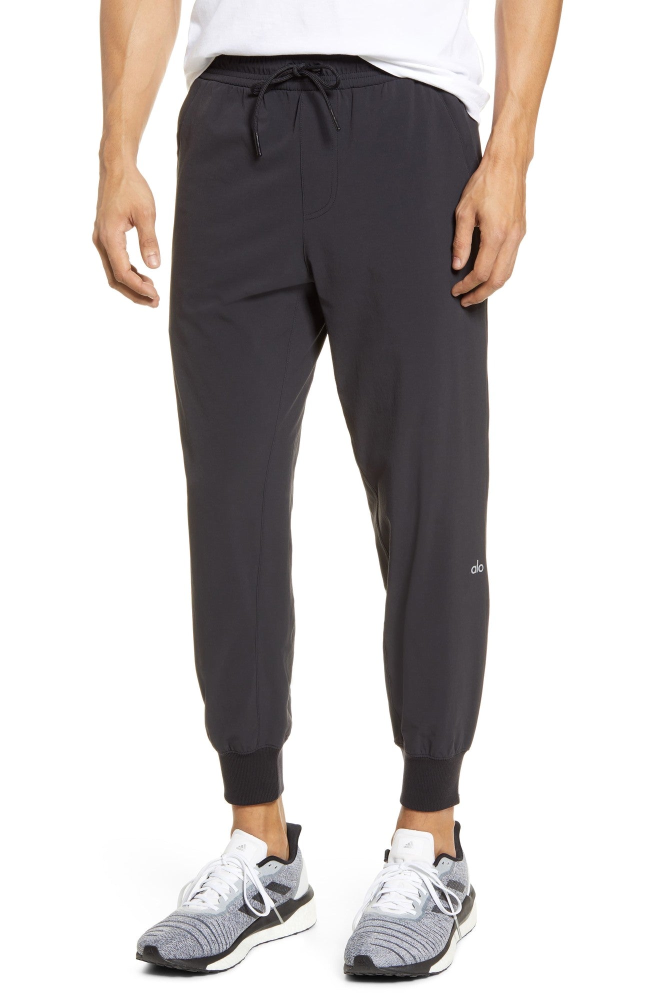Alo Yoga Mens Co Op 7/8 Pants Small Dark Grey