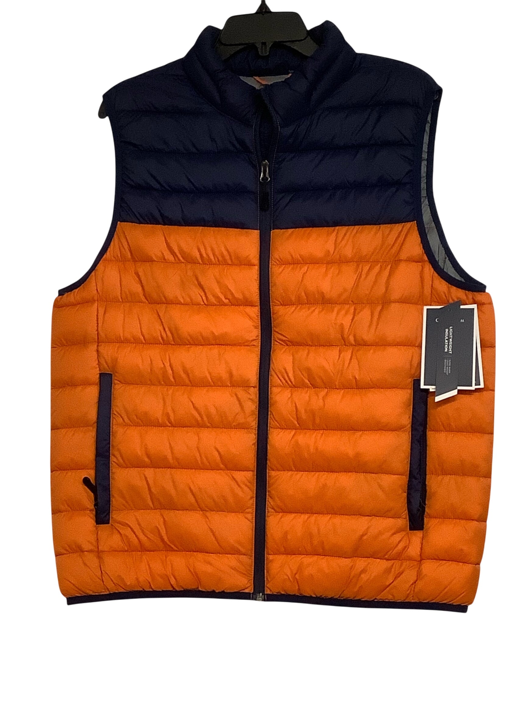 Club Room Mens Regular fit Puffer Jacket Vest XXL Orange Solid