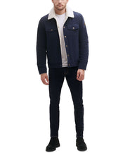 Guess Mens Corduroy Bomber Jacket Coat XXL Navy Blue Solid