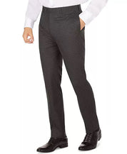 Calvin Klein Mens Plaid Skinny Fit Dress Suit Pants Black Grey 36 x 32