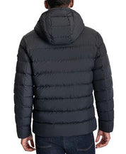 MICHAEL KORS Men's Hooded Puffer Jacket Medium Black