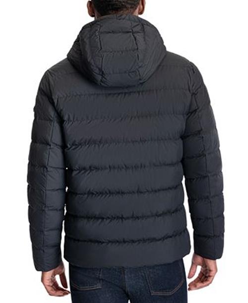 MICHAEL KORS Men's Hooded Puffer Jacket Medium Black