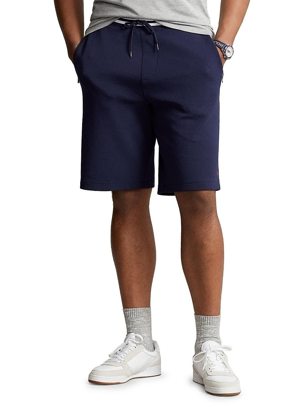 Polo Ralph Lauren Men's Big & Tall Double Knit Shorts XLT XL Tall Navy Blue