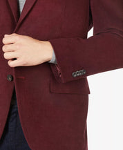 Michael Kors Mens Classic fit Sport Coat Blazer 38 S Red Solid Stretch