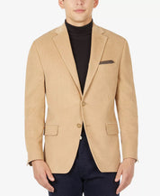 Michael Kors Mens Modern Fit Corduroy Blazer Camel Brown 50R