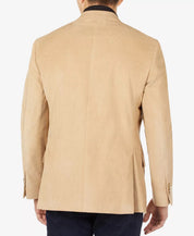 Michael Kors Mens Classic fit Sport Coat Blazer 40 R Brown Solid Stretch