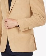 MIchael Kors Mens Modern Fit Corduroy Sport Coat Blazer Camel Beige 42L