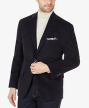 Michael Kors Mens Classic fit Cotton Sport Coat Blazer 36 S Blue Solid