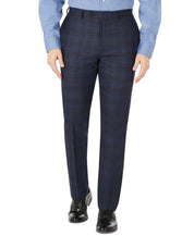 Calvin Klein Men's Slim-Fit Wool Blend Suit Dress Pants Navy 33 x 32