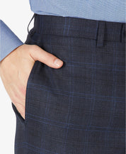 Calvin Klein Men's Slim-Fit Wool Blend Suit Dress Pants Navy 33 x 32