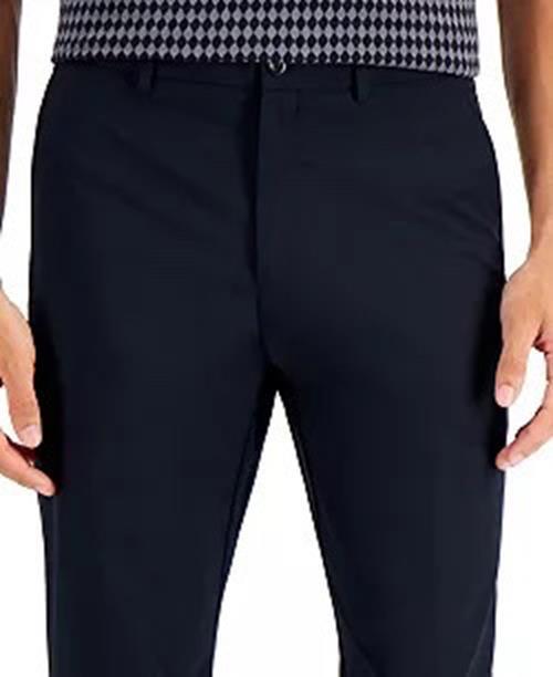 Tommy Hilfiger Men's Modern-Fit Navy Tech Suit Separate Pants 38 x 32
