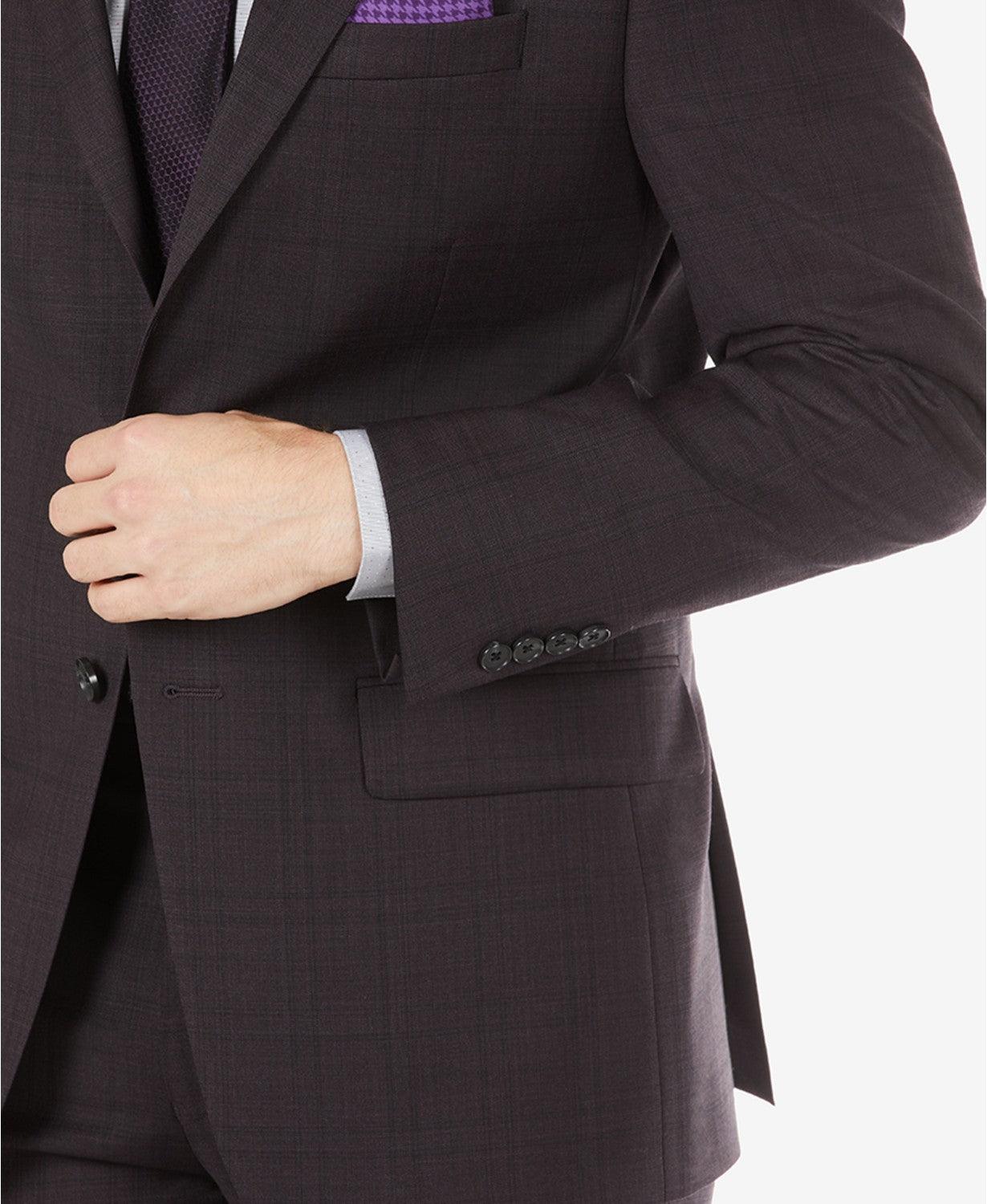 Calvin Klein Men's Slim-Fit Wool Suit Jacket 44S