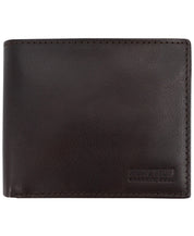 Kenneth Cole Reaction Mens Slim Fold Leather Wallet Brown