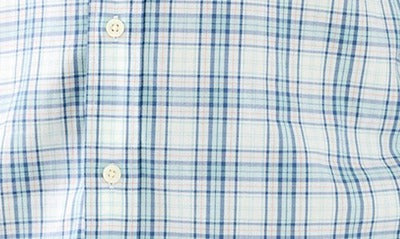 Faherty Mens The Movement Plaid Button-Up Shirt Large Blue Plaid