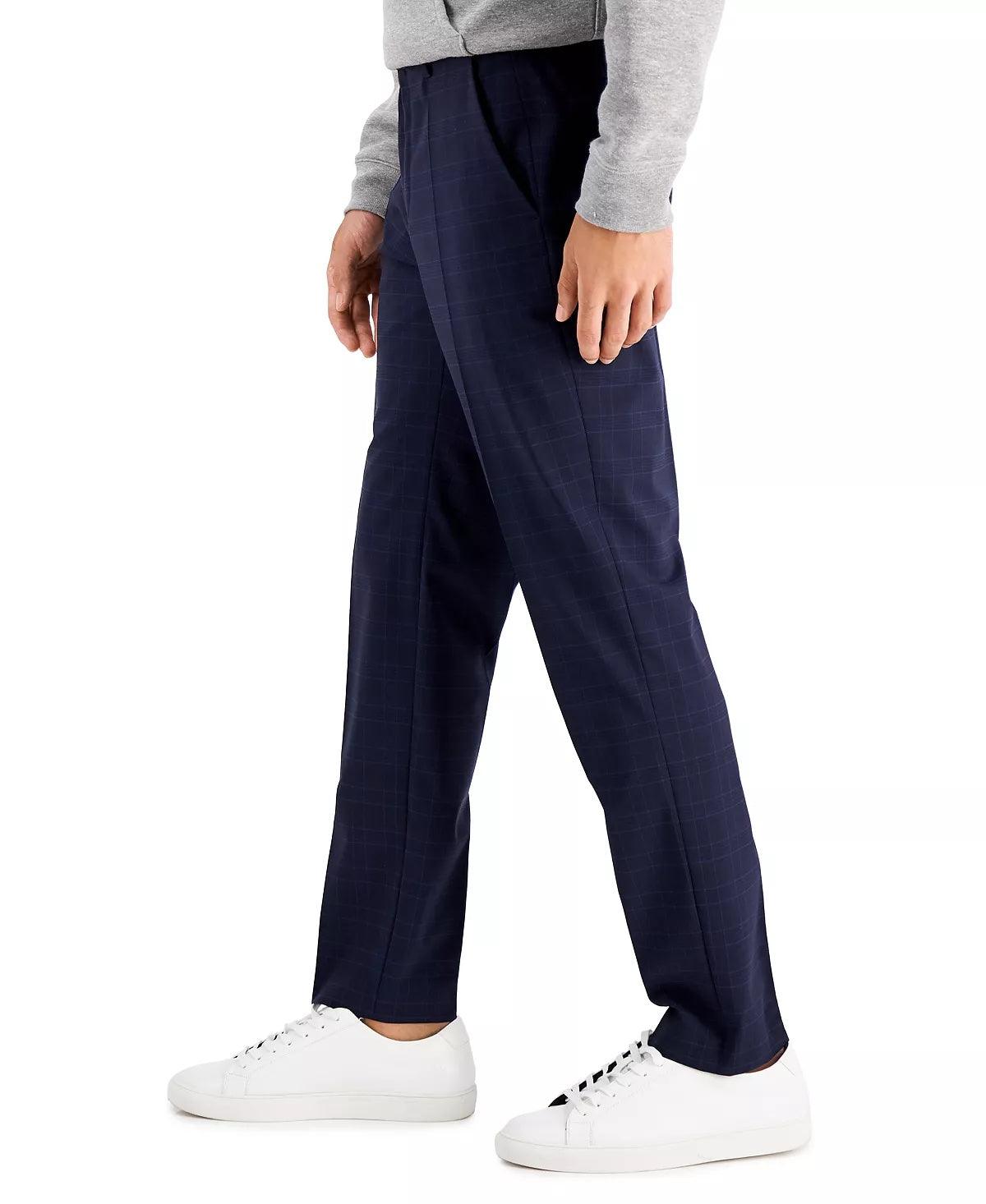 Hugo Boss Mens Modern fit Dress Pants 40 / 32 Blue Plaid