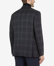 TOMMY HILFIGER Mens Adams Green Plaid Stretch Blazer 42R Sport Coat