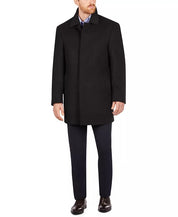 Calvin Klein Mens Regular fit Overcoat Coat 42 R Black Solid