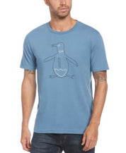 Original Penguin Mens Cotton Graphic Tshirt Turq/Aqua Medium