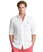 Polo Ralph Lauren Mens Classic fit Long Sleeve Button-Up Shirt XXXL White Solid