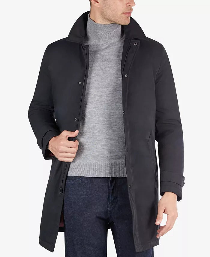 LAUREN RALPH LAUREN Men's Lotus Polyester Filled Overcoat Coat 36R Black