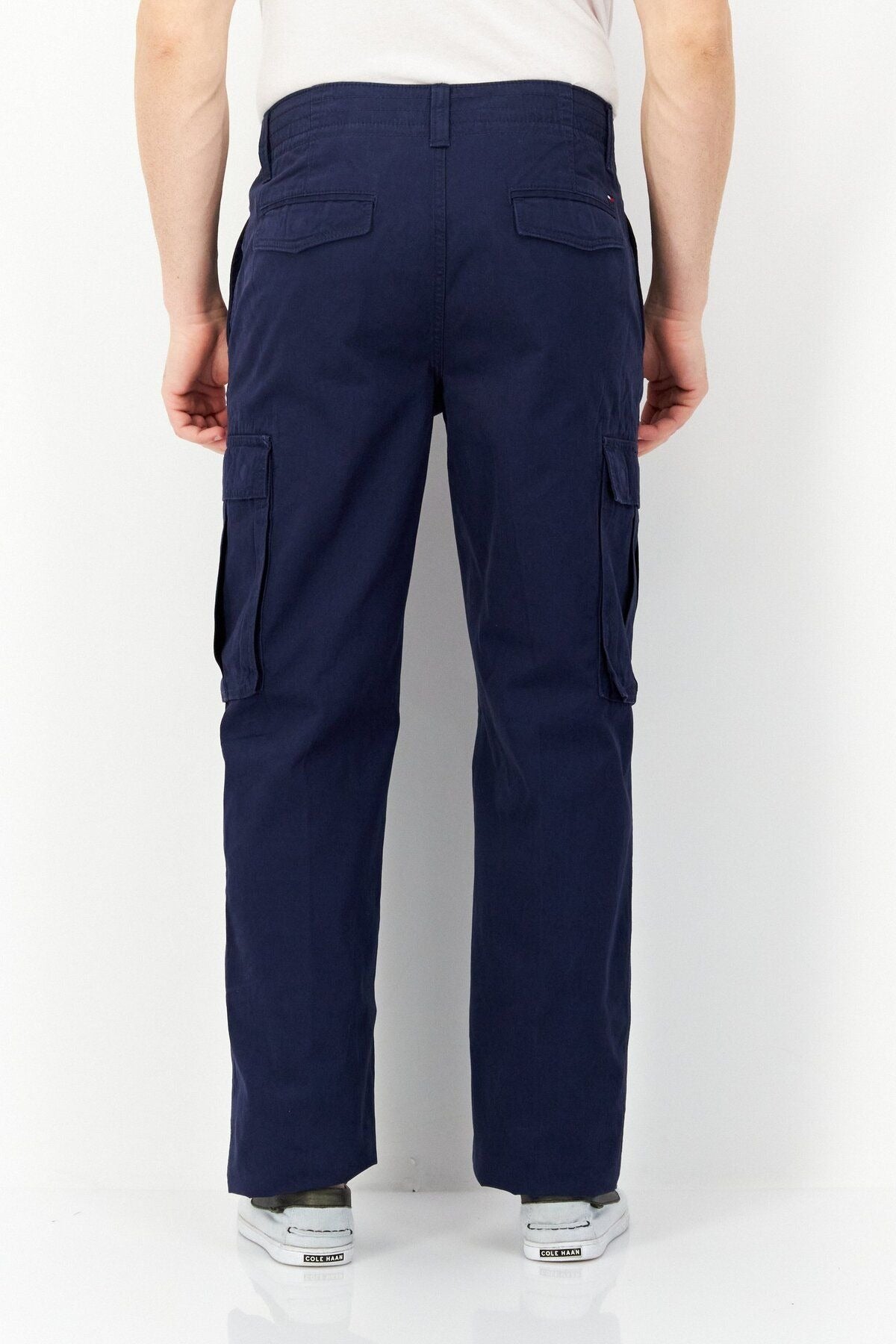 Tommy Hilfiger Men's Regular Fit Cargo Pants 38 x 30 Navy Blue