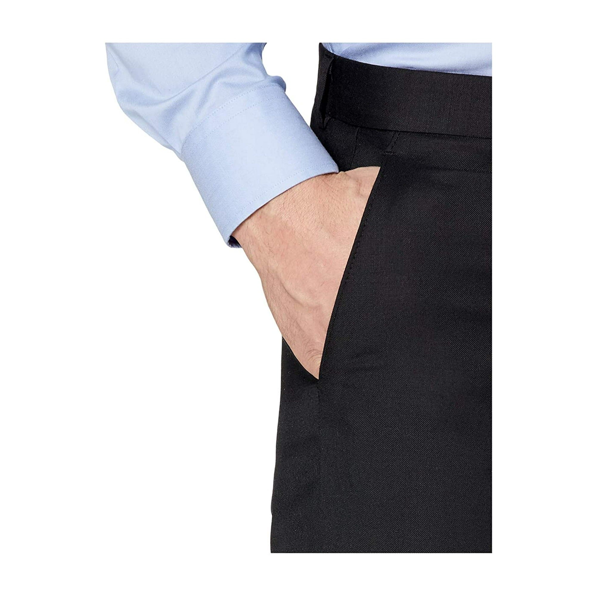 Lauren Ralph Lauren Men's Classic Fit UltraFlex Dress Suit Pants Black 34 x 32