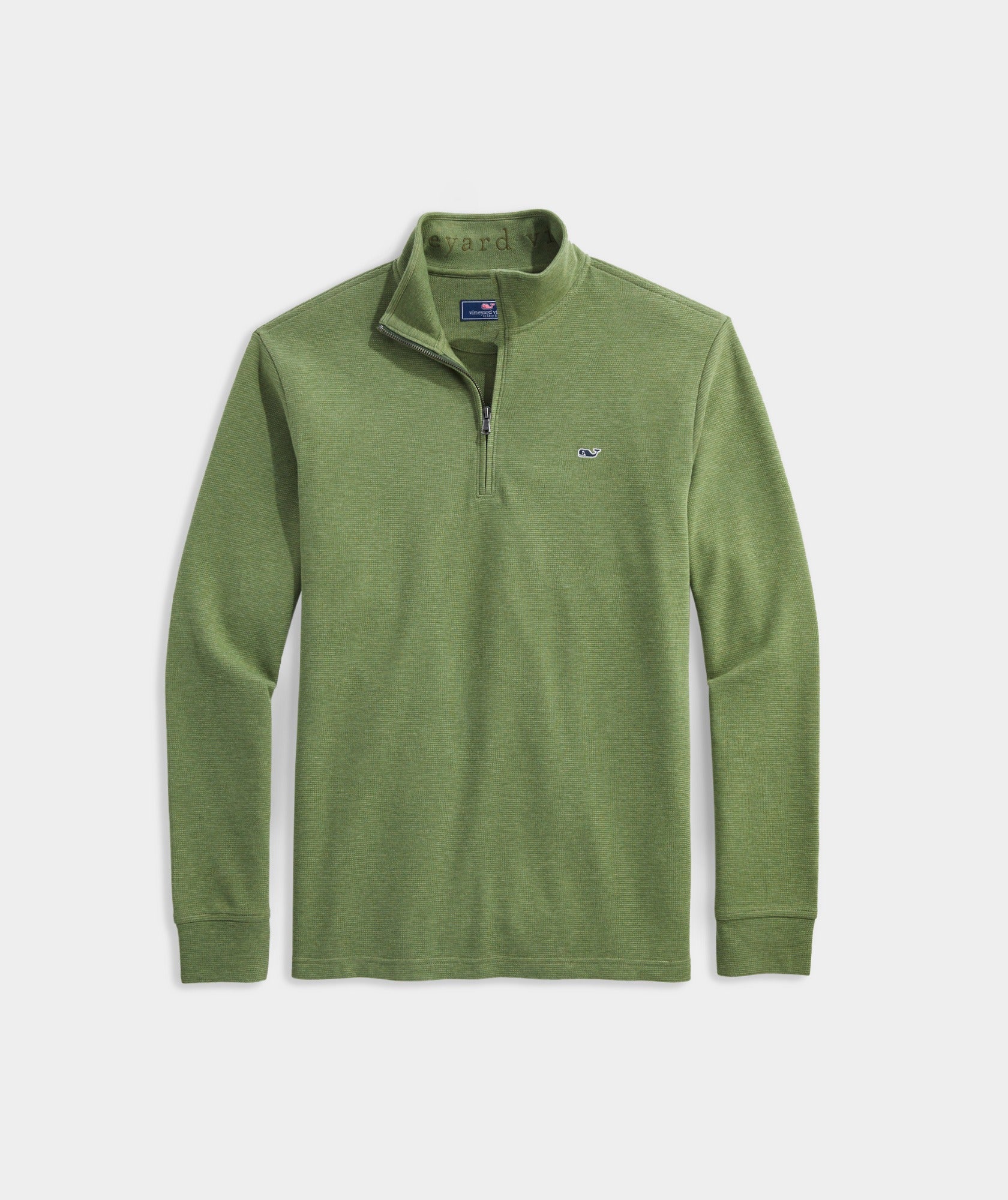 Vineyard Vines Mens Saltwater Quarter Zip Long Sleeve Sweatshirt Green XXL