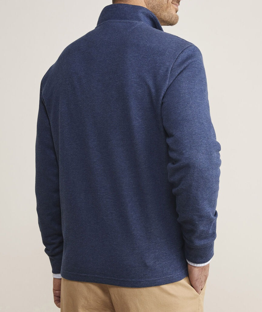 Vineyard Vines Mens Regular fit Long Sleeve Quarter zip Sweatshirt Large Blue