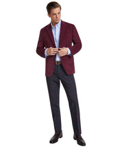 Tommy Hilfiger Mens Modern fit Sport Coat Blazer 40 S Dark Red Solid